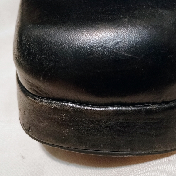 Steve Madden Chunky Platform Shush Black Heeled Boots Sz 10B - Picture 16 of 16